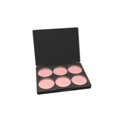 Mirrored Six-Slot Compact